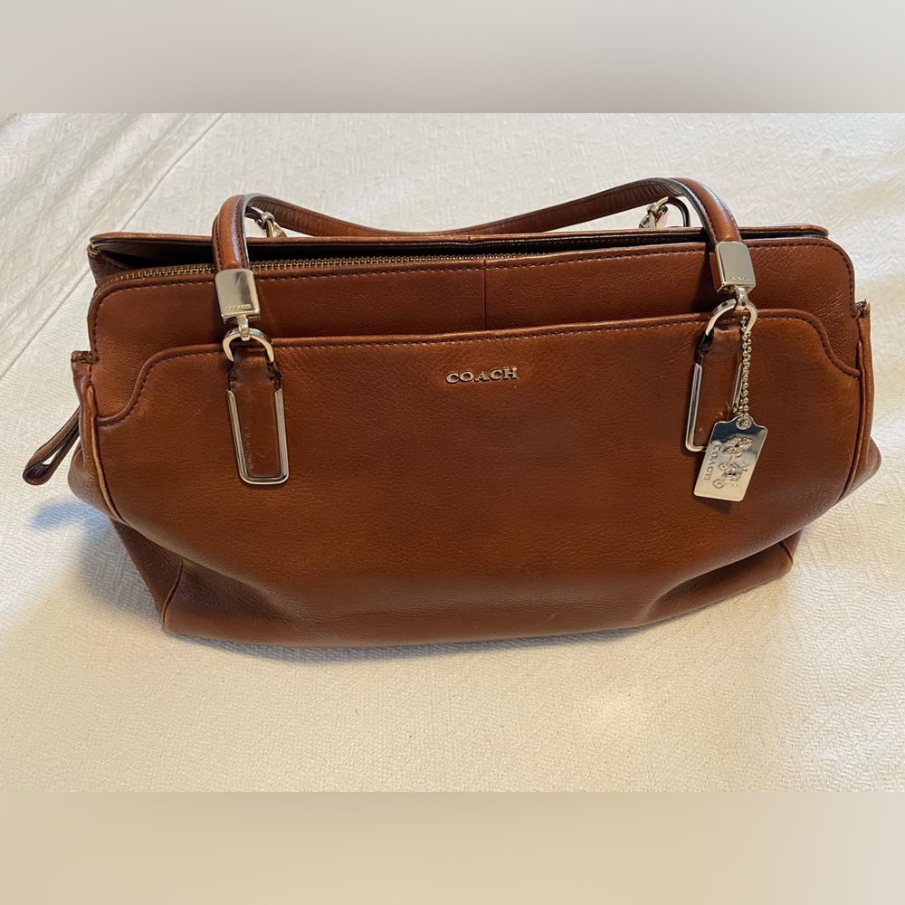 Coach Brown Leather Tote/Portfolio Bag